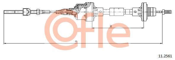 COFLE 92.11.2561 Cable Pull, clutch control