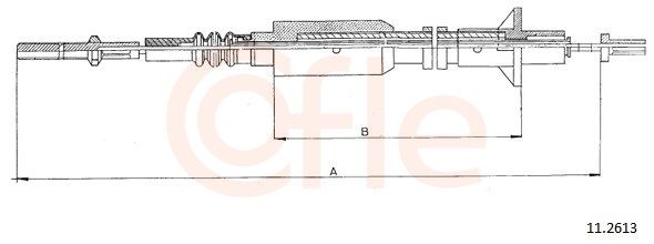 COFLE 92.11.2613 Cable Pull, clutch control