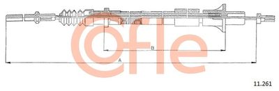 Cable Pull, clutch control COFLE 92.11.261