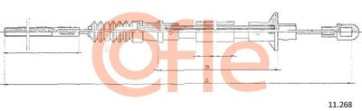Cable Pull, clutch control COFLE 92.11.268