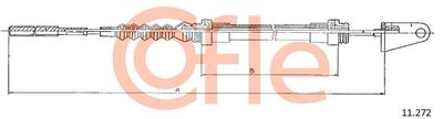 Cable Pull, clutch control COFLE 92.11.272