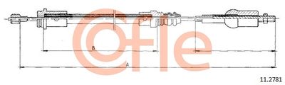 Cable Pull, clutch control COFLE 92.11.2781