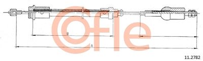 Cable Pull, clutch control COFLE 92.11.2782