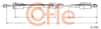 Cable Pull, clutch control COFLE 92.11.2783