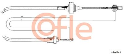 Cable Pull, clutch control COFLE 92.11.2871