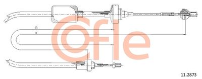 Cable Pull, clutch control COFLE 92.11.2873