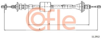 Cable Pull, clutch control COFLE 92.11.2912