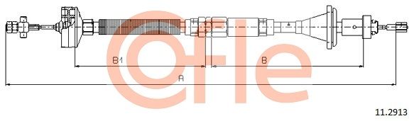 COFLE 92.11.2913 Cable Pull, clutch control