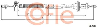 Cable Pull, clutch control COFLE 92.11.2913