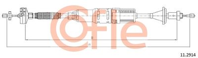 Cable Pull, clutch control COFLE 92.11.2914