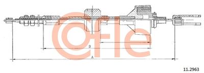 Cable Pull, clutch control COFLE 92.11.2963