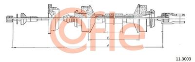 Cable Pull, clutch control COFLE 92.11.3003