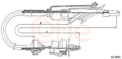 Cable Pull, clutch control COFLE 92.11.3011