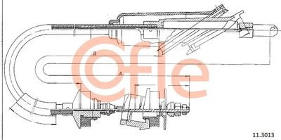 Cable Pull, clutch control COFLE 92.11.3013