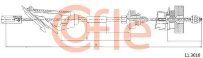 Cable Pull, clutch control COFLE 92.11.3016