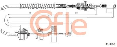 Cable Pull, clutch control COFLE 92.11.3052