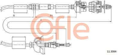 Cable Pull, clutch control COFLE 92.11.3064