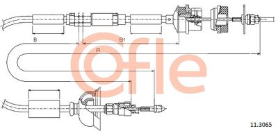 Cable Pull, clutch control COFLE 92.11.3065