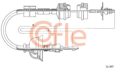 Cable Pull, clutch control COFLE 92.11.307