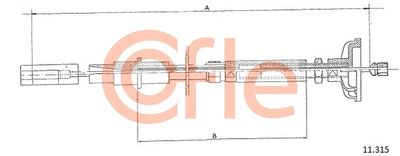 Cable Pull, clutch control COFLE 92.11.315