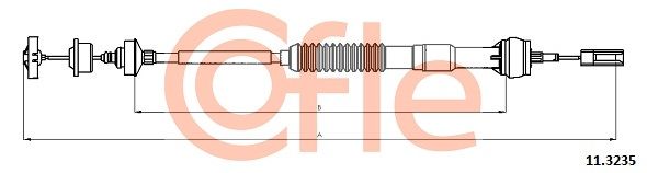 COFLE 92.11.3235 Cable Pull, clutch control