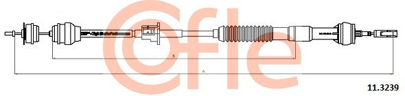 COFLE 92.11.3239 Cable Pull, clutch control