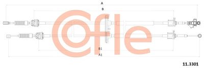 Cable Pull, manual transmission COFLE 92.11.3301