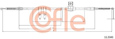Cable Pull, parking brake COFLE 92.11.5343
