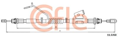 Cable Pull, parking brake COFLE 92.11.5350