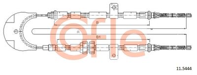 Cable Pull, parking brake COFLE 92.11.5444