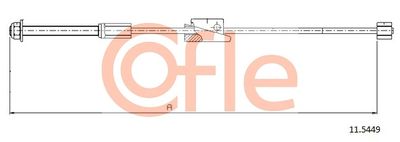 Cable Pull, parking brake COFLE 92.11.5449