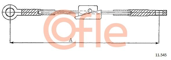 COFLE 92.11.545 Cable Pull, parking brake