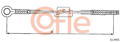 Cable Pull, parking brake COFLE 92.11.5451