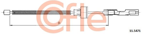 COFLE 92.11.5471 Cable Pull, parking brake