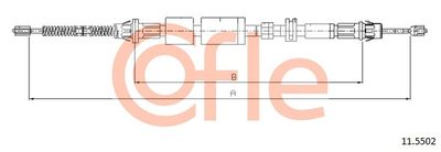 Cable Pull, parking brake COFLE 92.11.5502