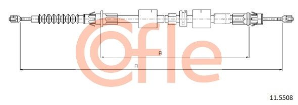 COFLE 92.11.5508 Cable Pull, parking brake