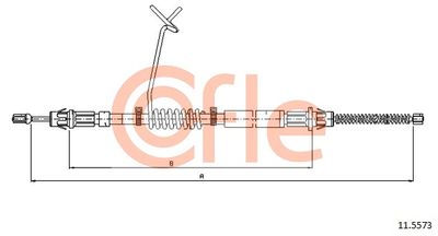 Cable Pull, parking brake COFLE 92.11.5573