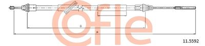 Cable Pull, parking brake COFLE 92.11.5592
