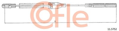 Cable Pull, parking brake COFLE 92.11.5752
