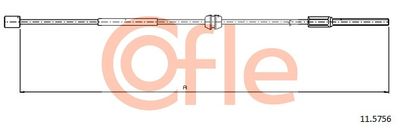 Cable Pull, parking brake COFLE 92.11.5756