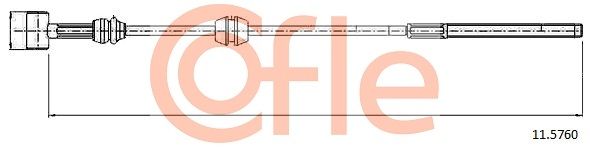 COFLE 92.11.5760 Cable Pull, parking brake
