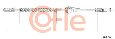 Cable Pull, parking brake COFLE 92.11.5793