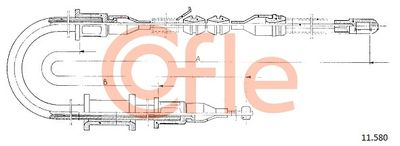 Cable Pull, parking brake COFLE 92.11.580