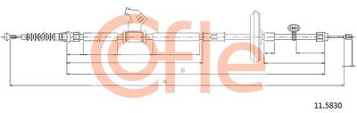 Cable Pull, parking brake COFLE 92.11.5830