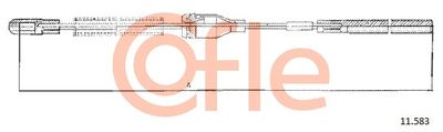 Cable Pull, parking brake COFLE 92.11.583