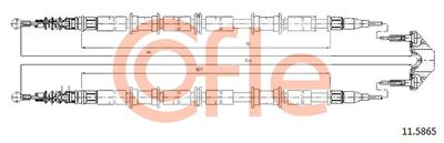 Cable Pull, parking brake COFLE 92.11.5865