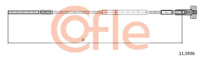 Cable Pull, parking brake COFLE 92.11.5936