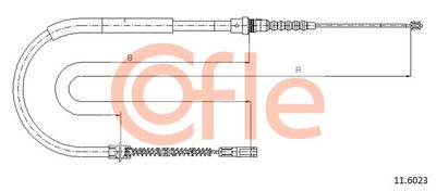 Cable Pull, parking brake COFLE 92.11.6023