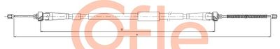 Cable Pull, parking brake COFLE 92.11.6604