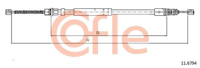 Cable Pull, parking brake COFLE 92.11.6794